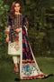 AlKaram Winter Collection – Three Piece Printed Khaddar Suit With Printed Khaddar Dupatta – FW-42-20-Navy Blue